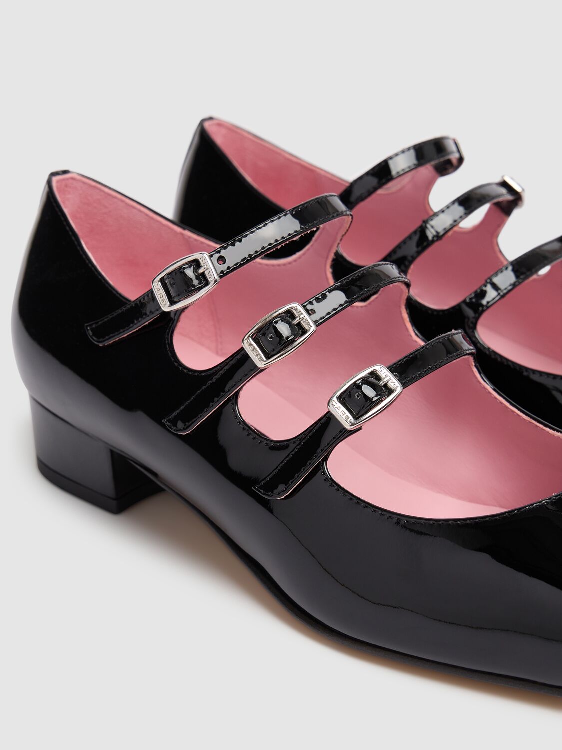 Shop Carel 20mm Ariana Patent Leather Pumps In Black