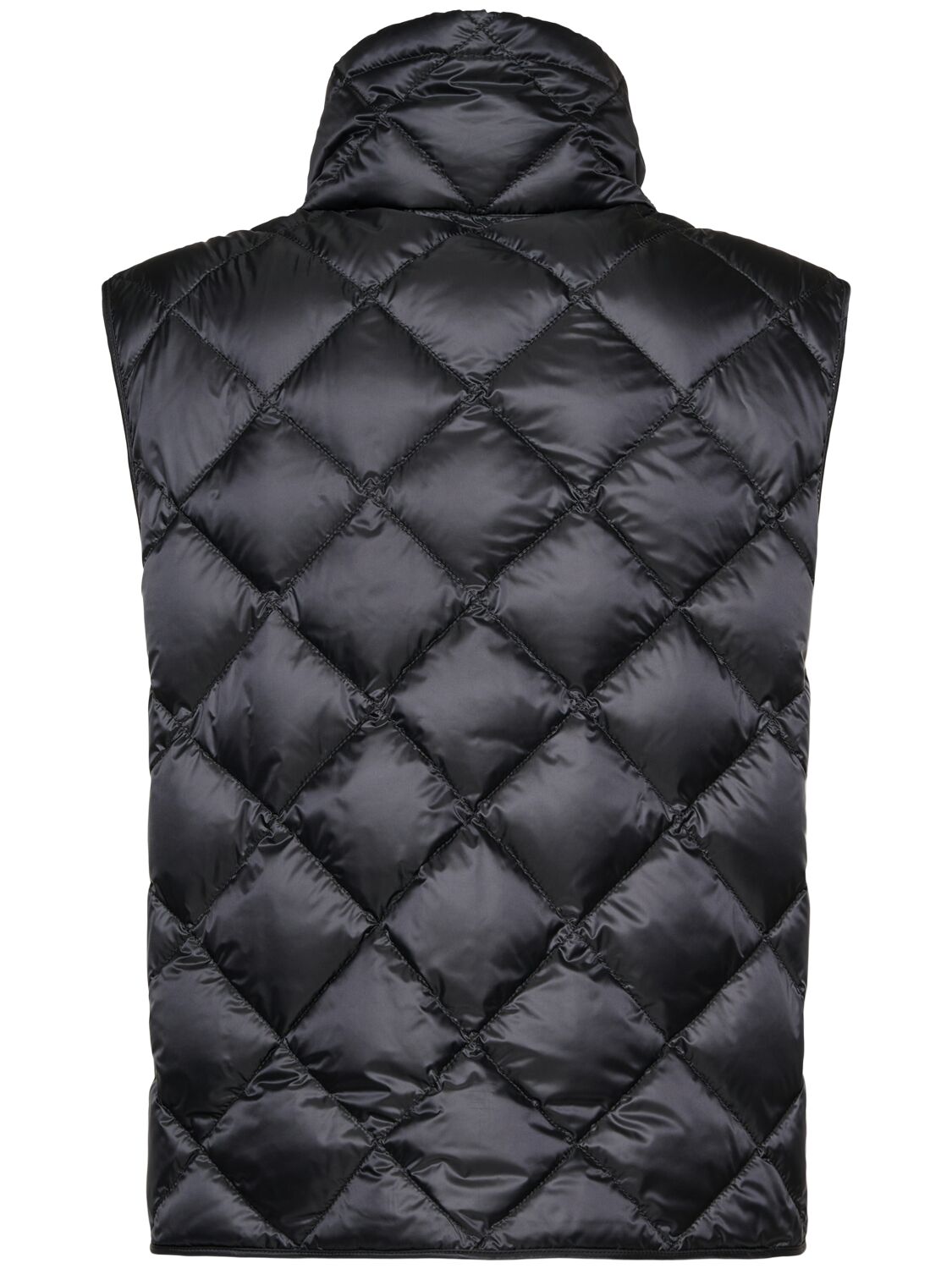 Shop Max Mara Tregic Waterproof Quilted Down Vest In Black