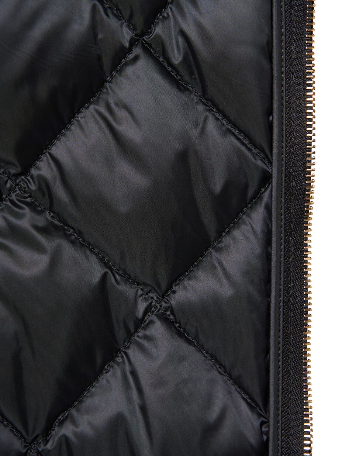 Shop Max Mara Tregic Waterproof Quilted Down Vest In Black