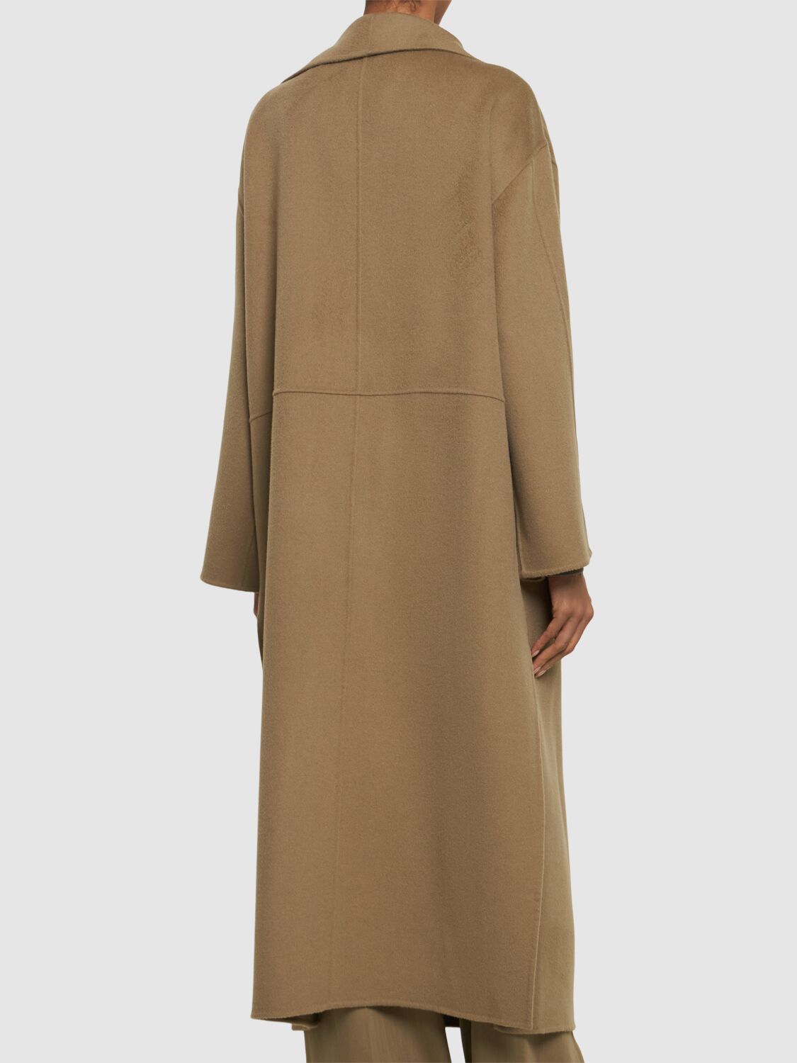 Shop Totême Signature Wool & Cashmere Coat In Beige