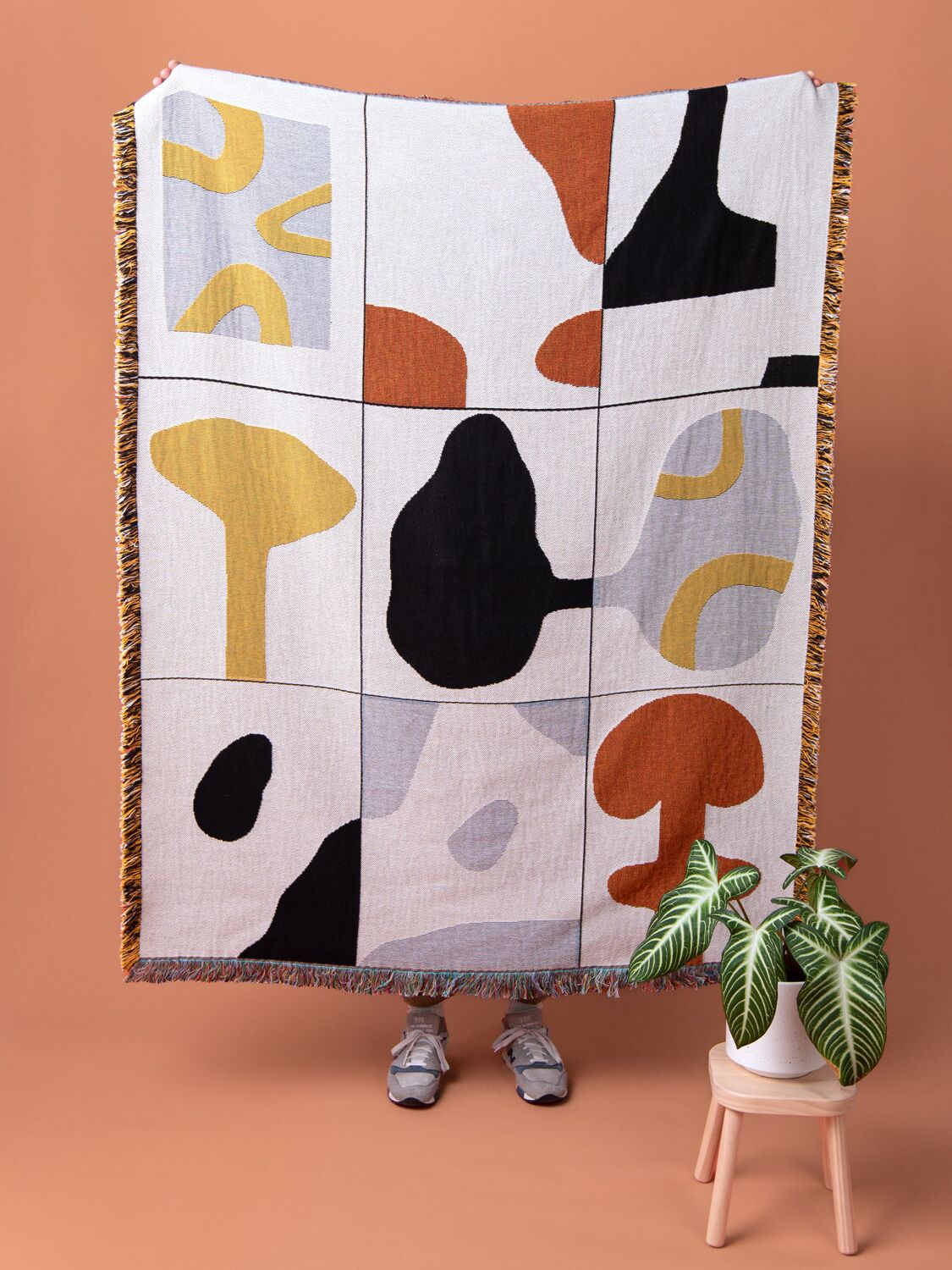 Shop Slowdown Studio Frantz Cotton Throw In Multicolor