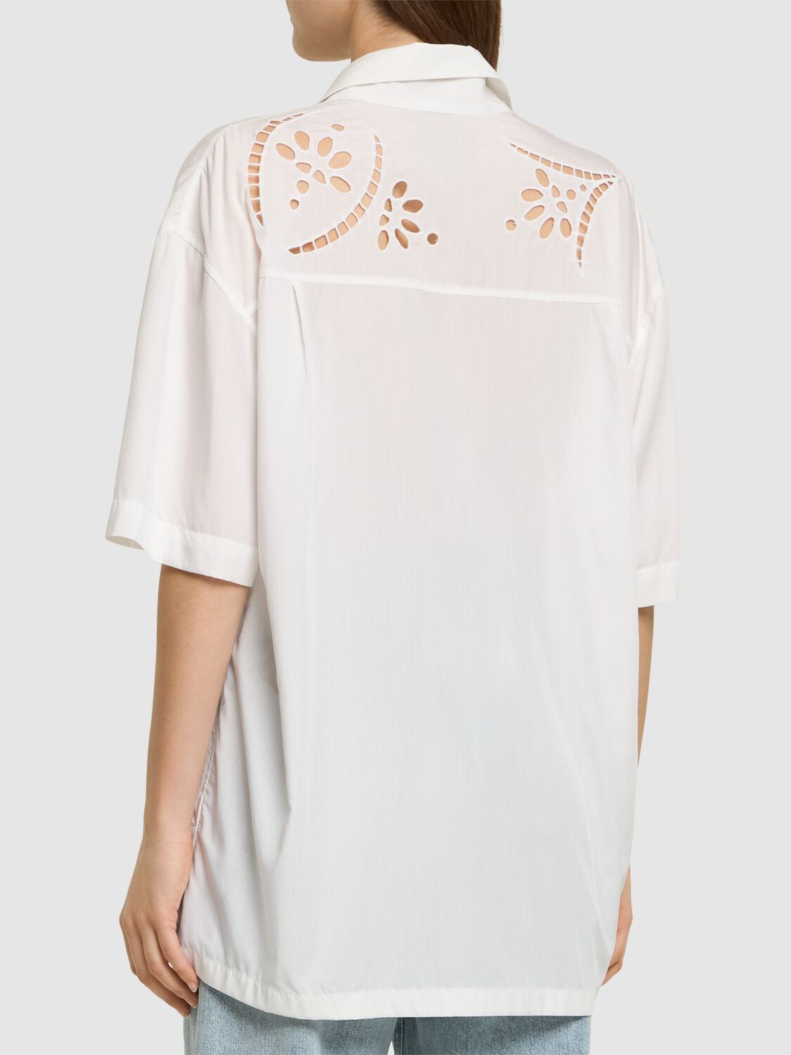 Shop Isabel Marant Bilya Lyocell Blend Shirt In White