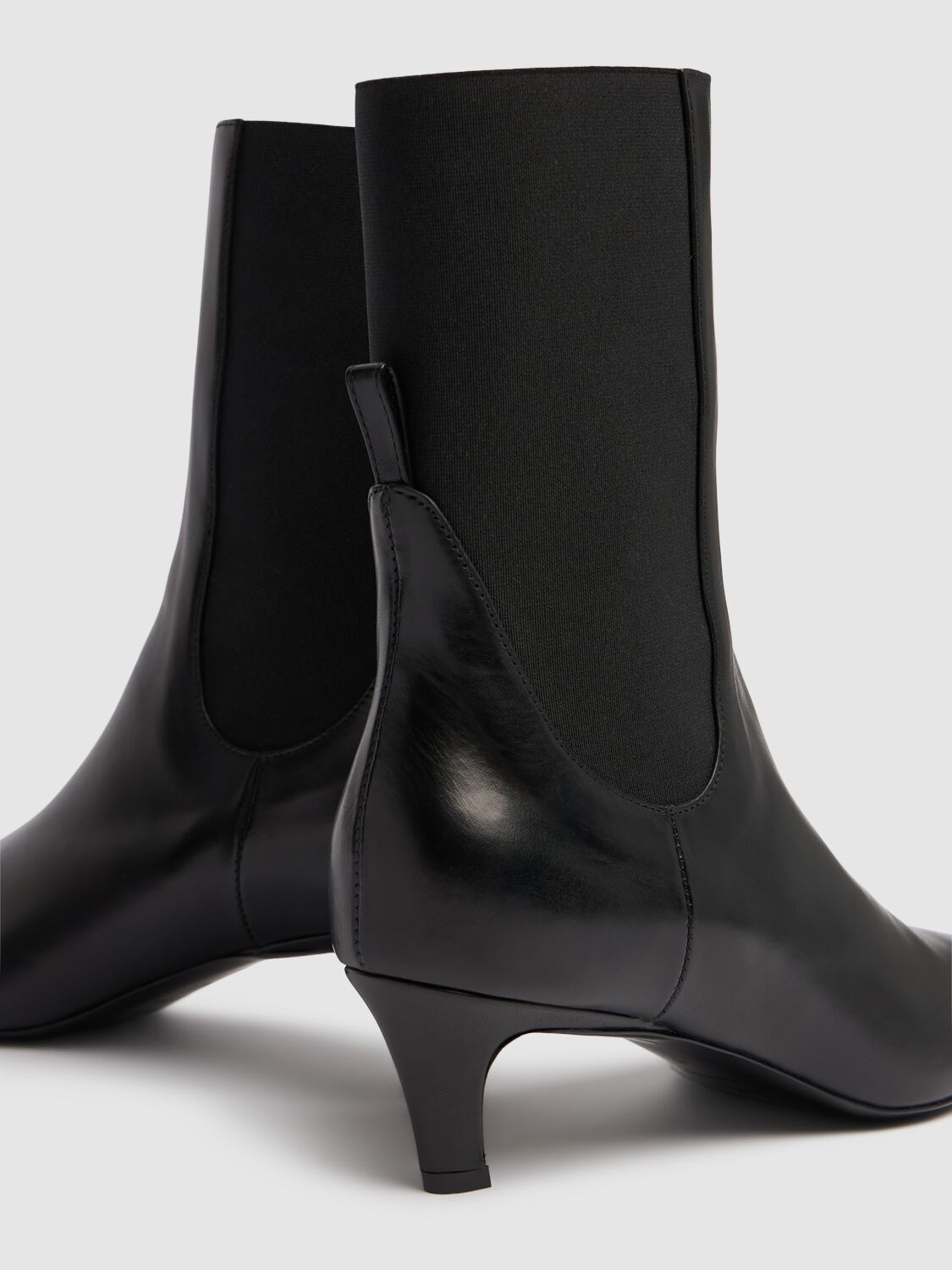 Totême Toteme Women The Mid Heel Boot Leather Boots In Black