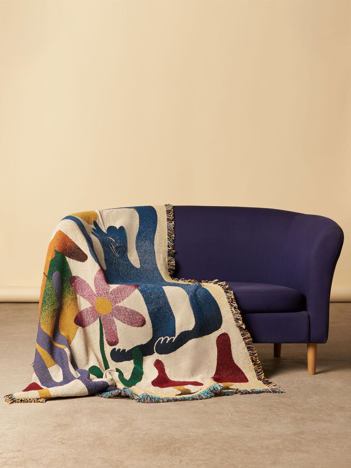 Shop Slowdown Studio Dumont Cotton Throw In Multicolor