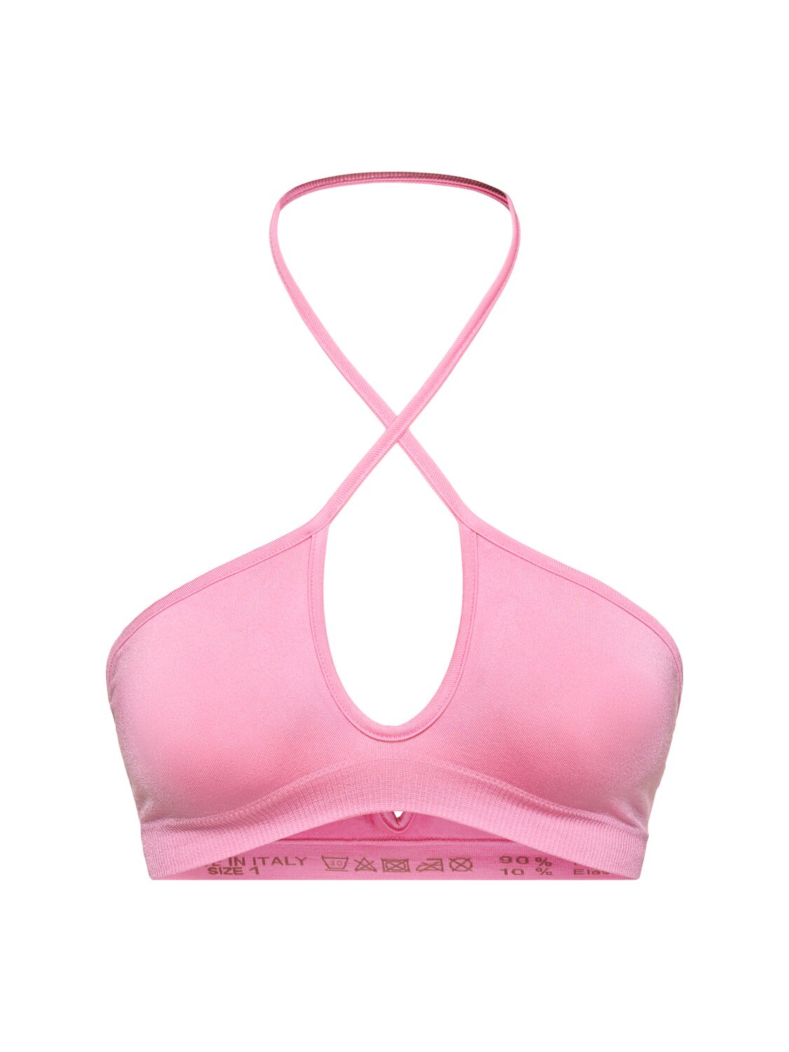 Prism Squared Buoyant Bikini Bra Top In Pink