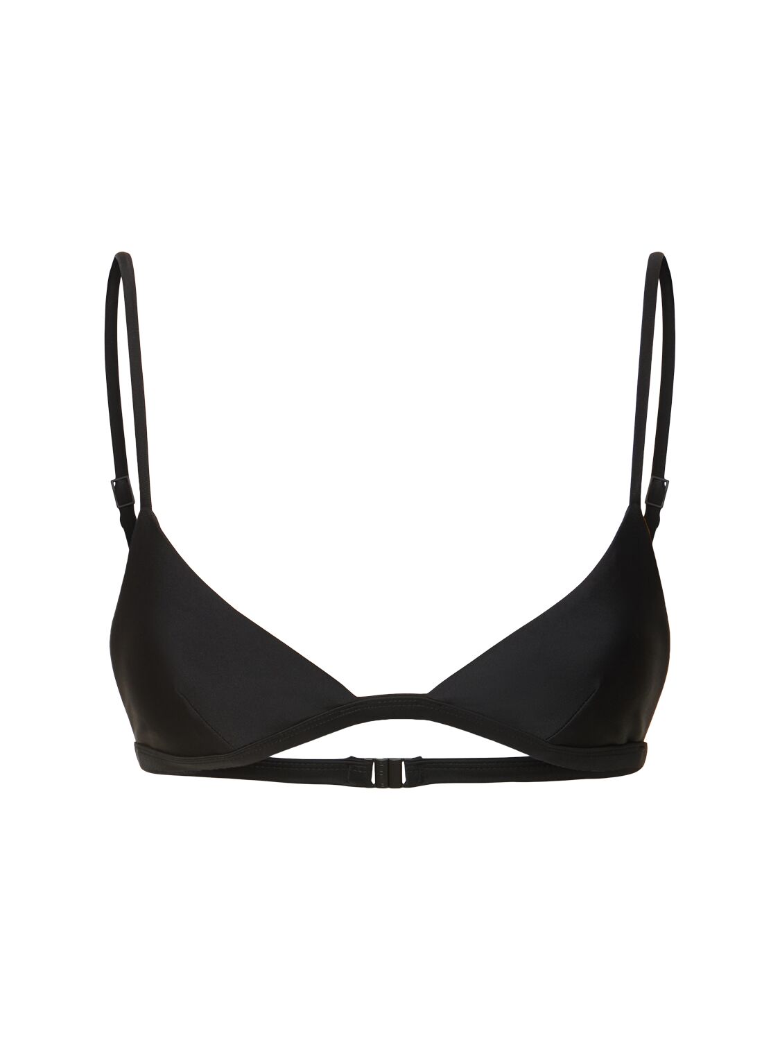Matteau Petite Triangle Bikini Top In Black