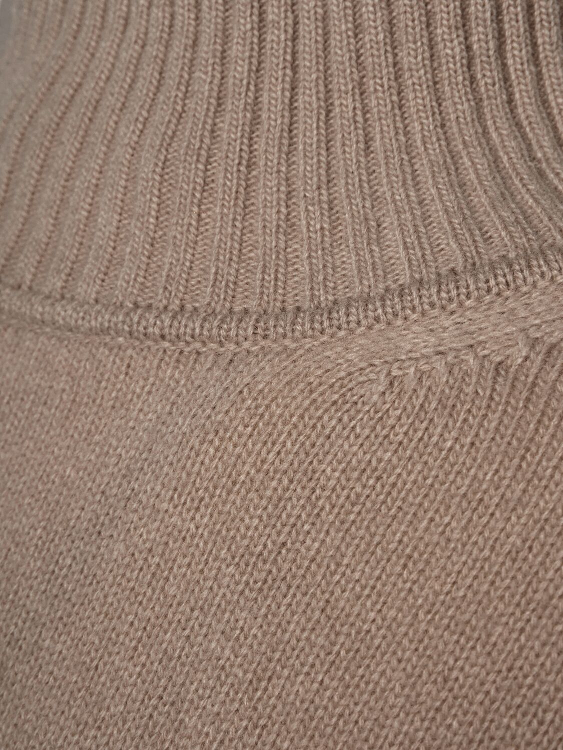 Shop Weekend Max Mara Borgia Wool Turtleneck Sweater In Taupe