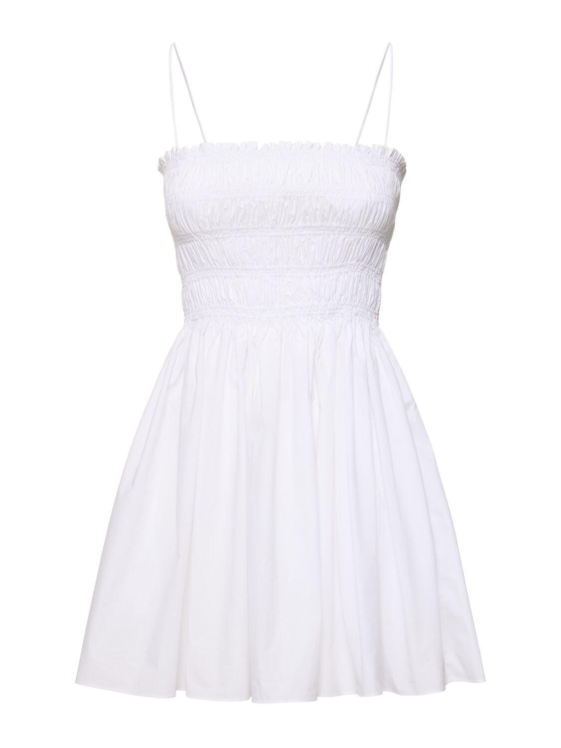 Robe Courte En Coton Froncé - MATTEAU - Modalova