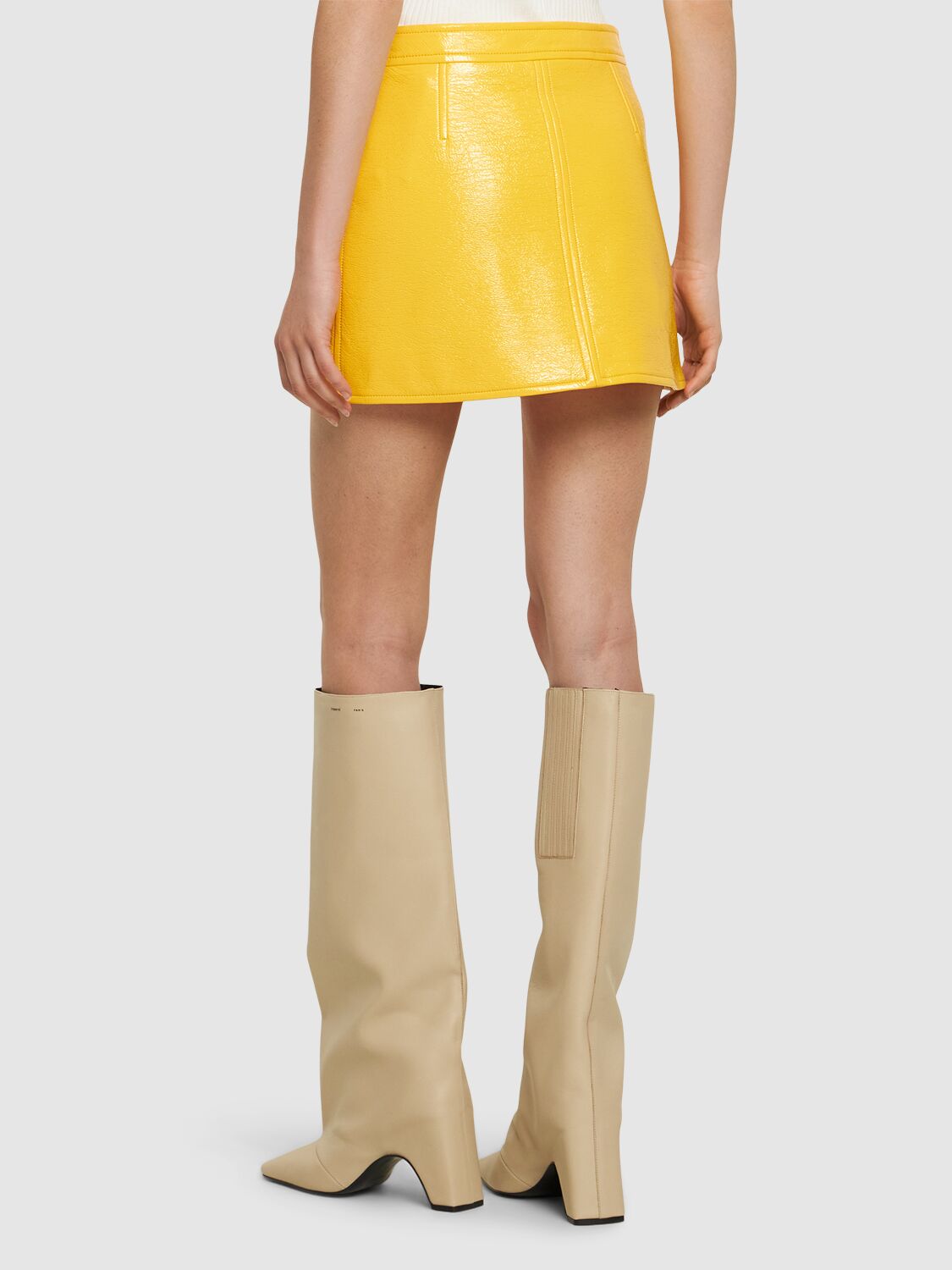 COURRÈGES VINYL MINI SKIRT 
