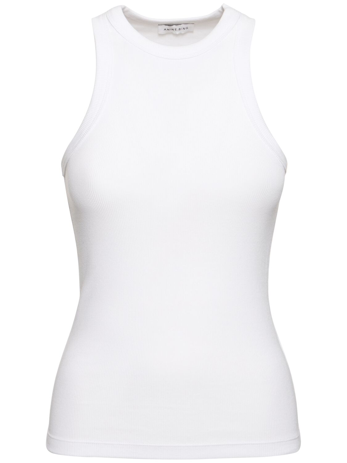 Eva Ribbed Cotton Jersey Tank Top