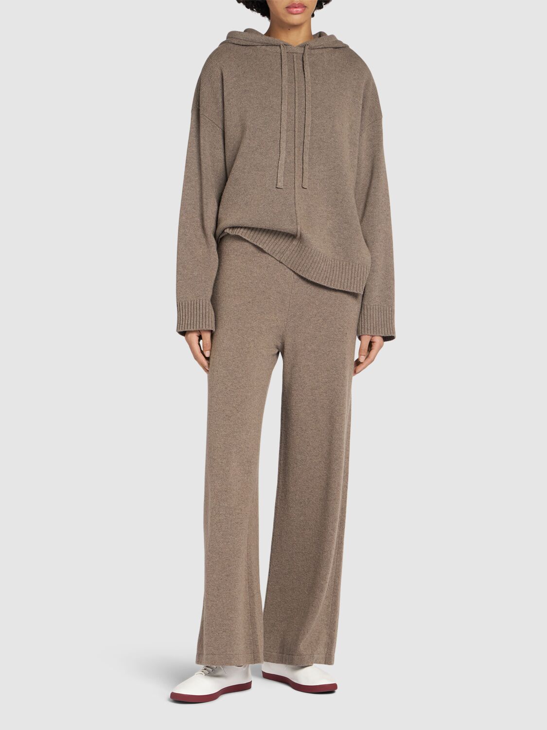 Shop Weekend Max Mara Tennis Knitted Straight Pants In Brown