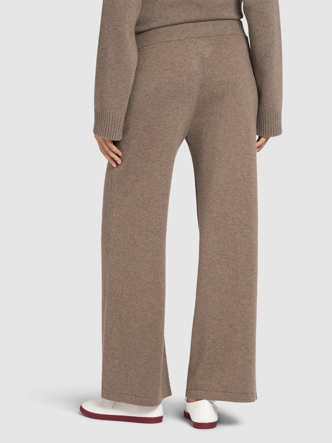 Shop Weekend Max Mara Tennis Knitted Straight Pants In Brown