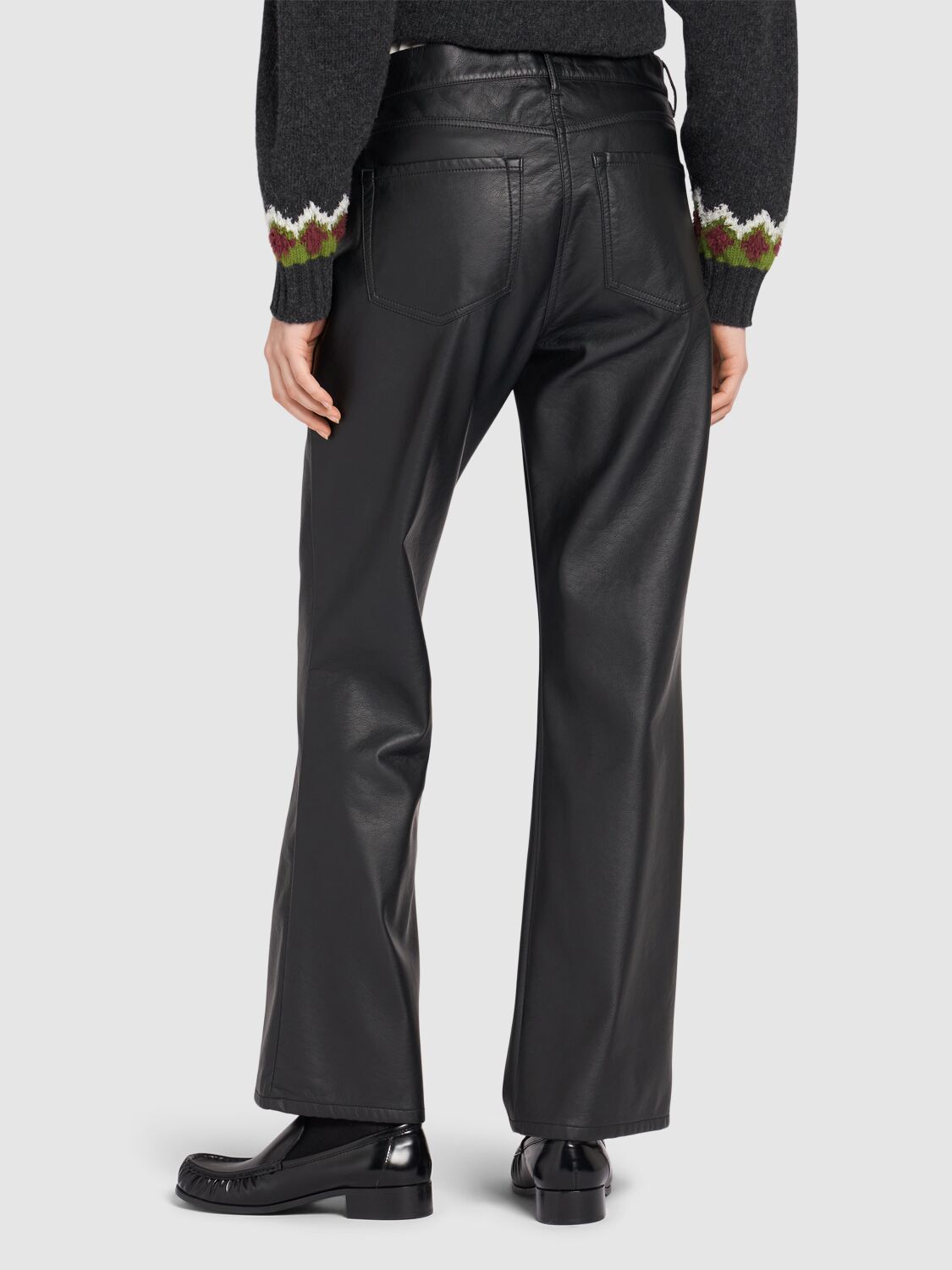 Shop Weekend Max Mara Califfo Straight Pants In Black