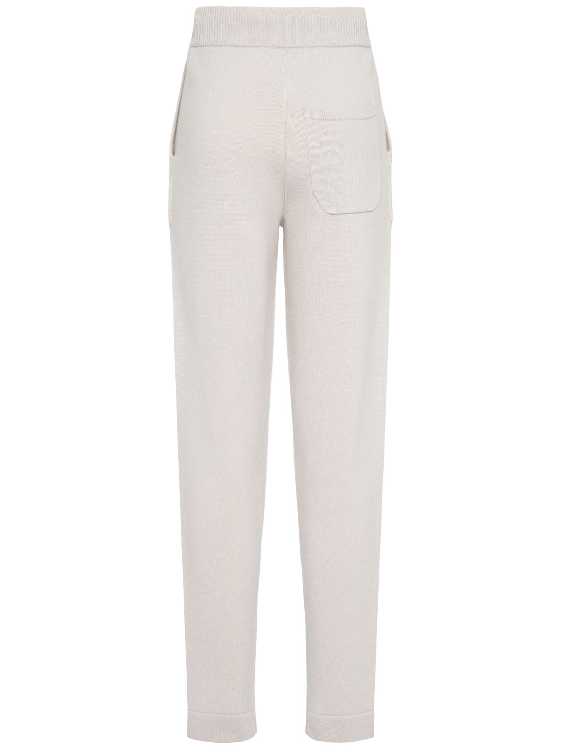 Shop 's Max Mara Opera Elastic Waist Knit Pants In Ivory