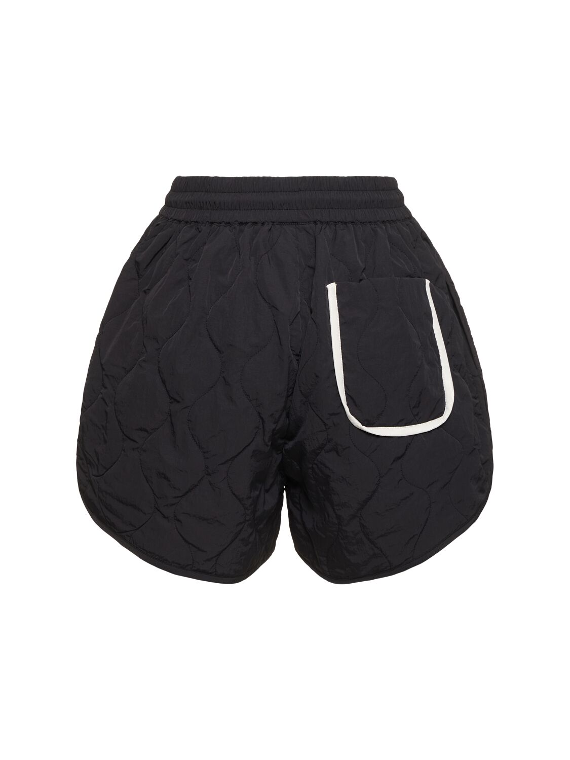 Shop Varley Connel Quilted Shorts In Black