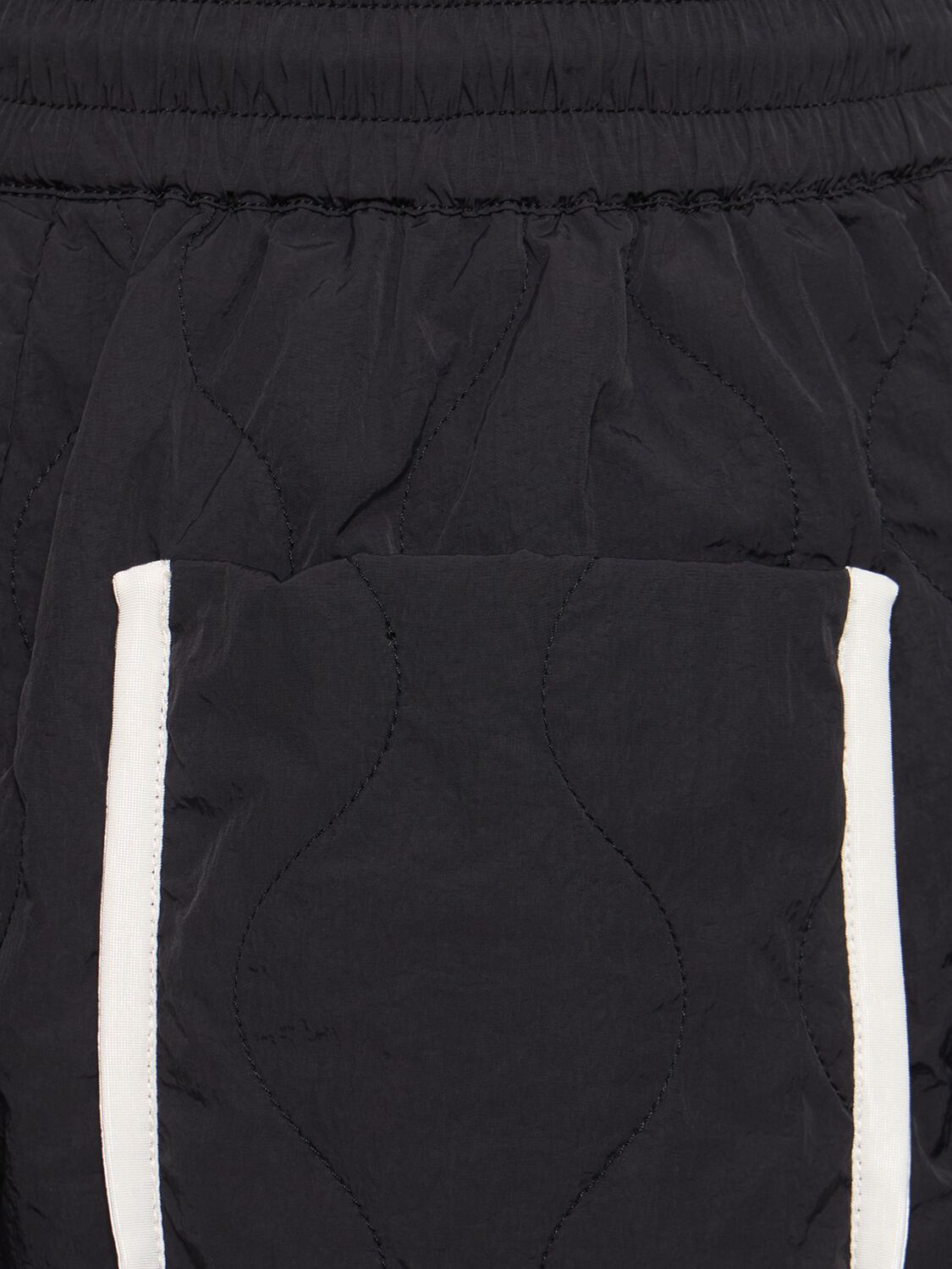 Shop Varley Connel Quilted Shorts In Black