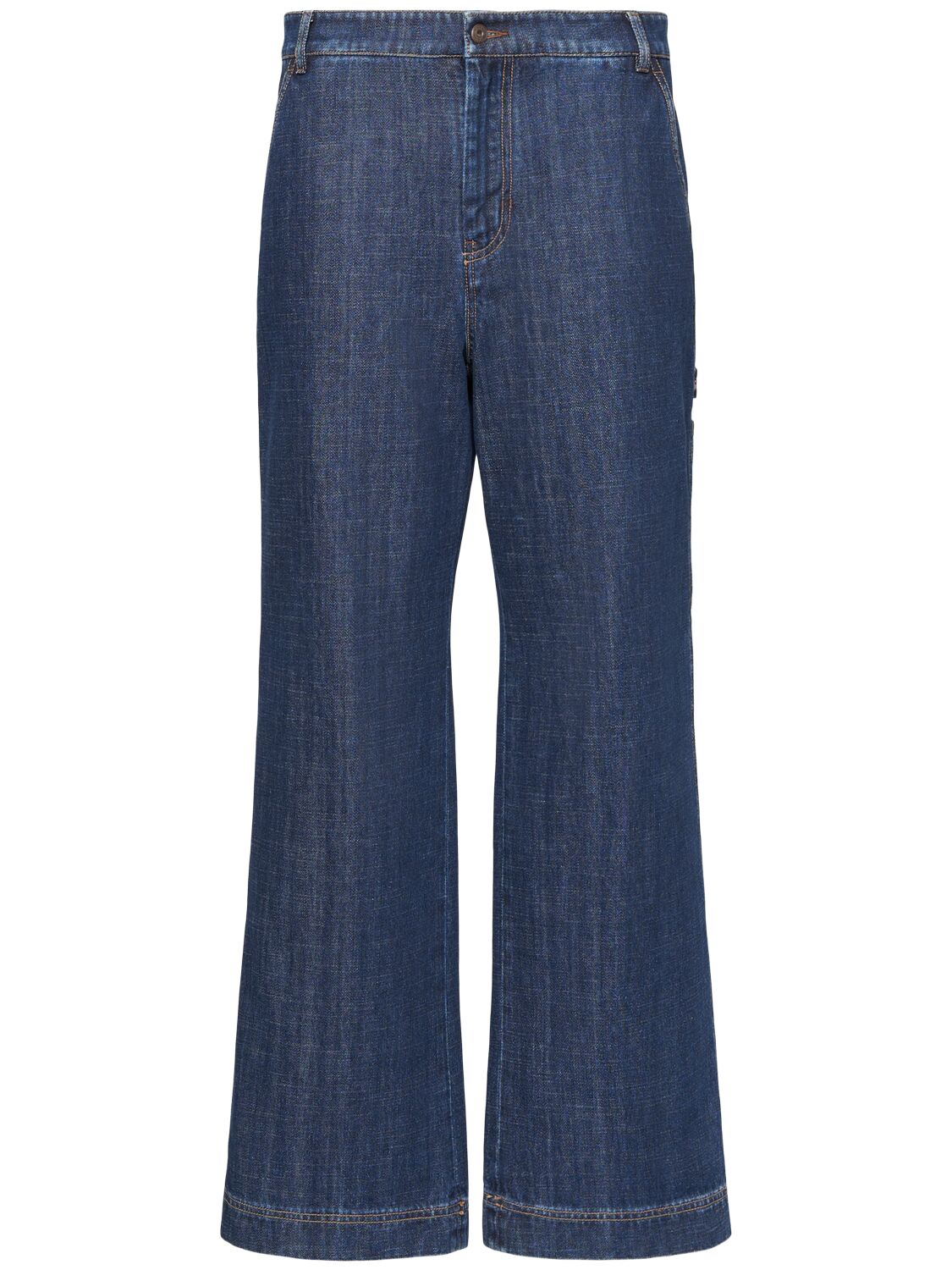Weekend Max Mara Davina Mid Rise Wide Jeans In Blue