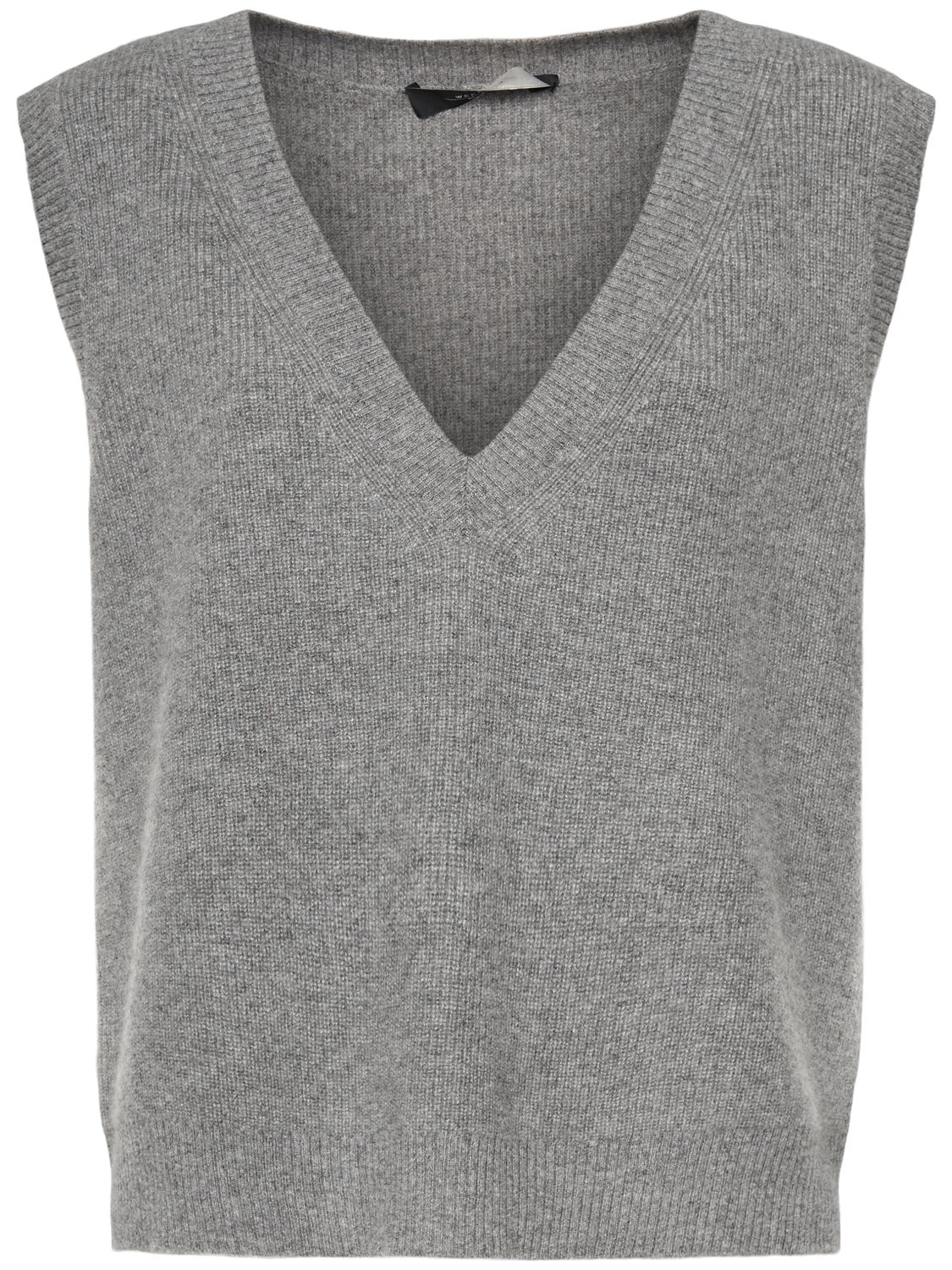 Weekend Max Mara Dolce Cashmere Knit Vest In Gray