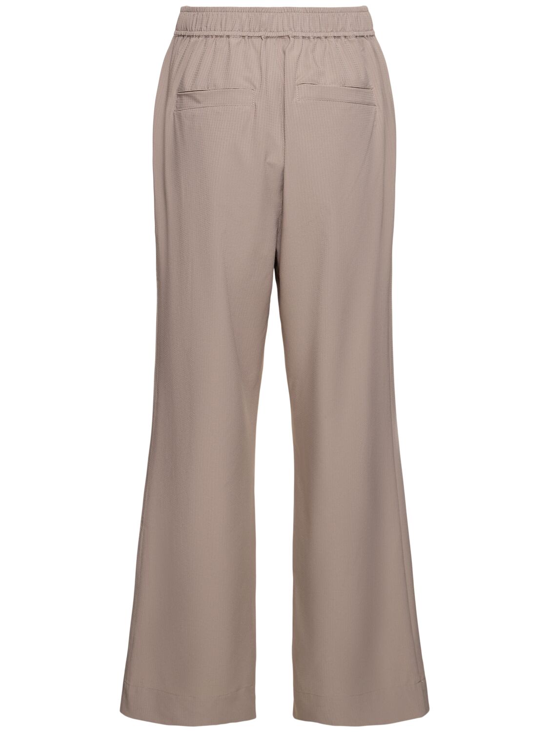 Shop Varley Tacome Pleated Straight Pants In Cinder