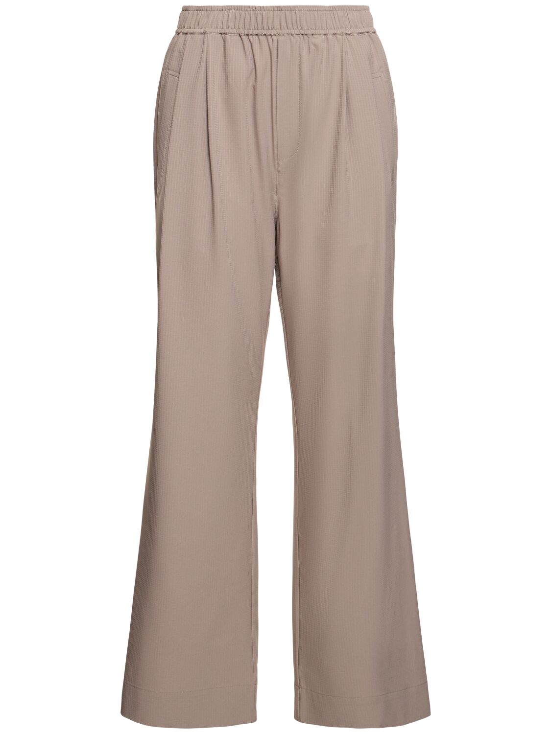 Varley Tacome Pleated Straight Pants In Cinder