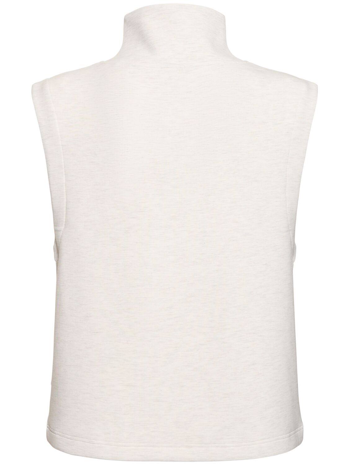 Shop Varley Magnolia Half Zip Vest In Ivory Marl