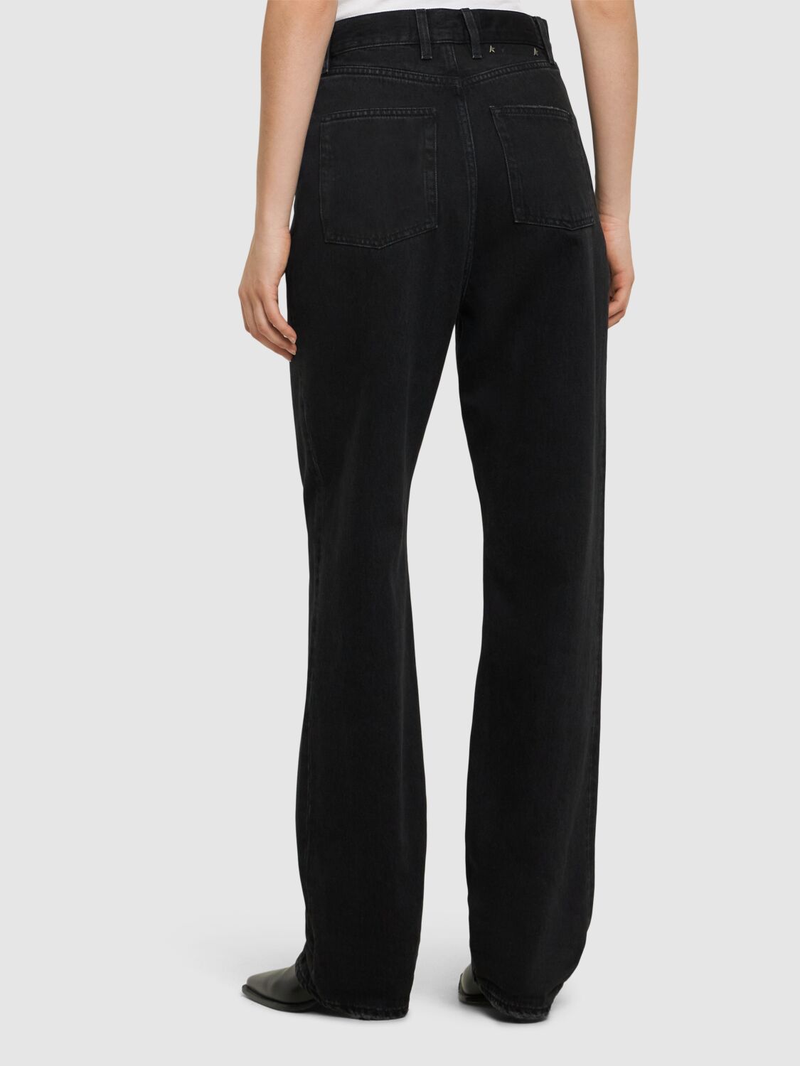 Shop Golden Goose Golden Kim One Washed Jeans In Black