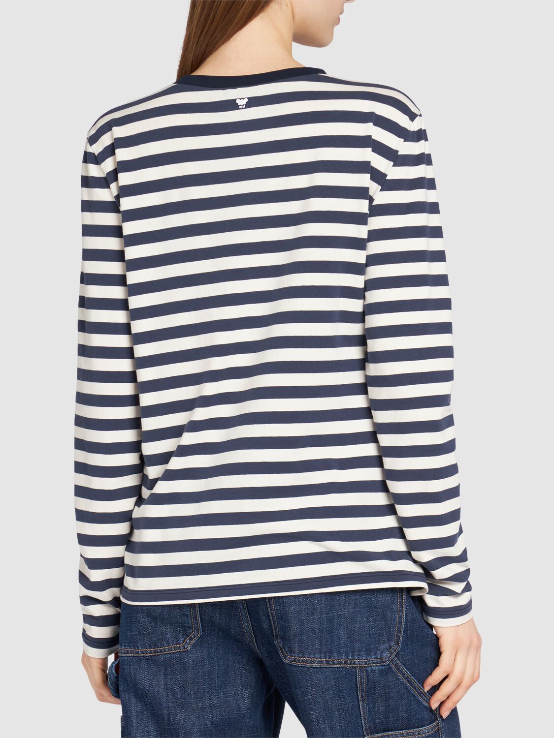 Shop Weekend Max Mara Quinoa Printed Jersey T-shirt In Blue/white