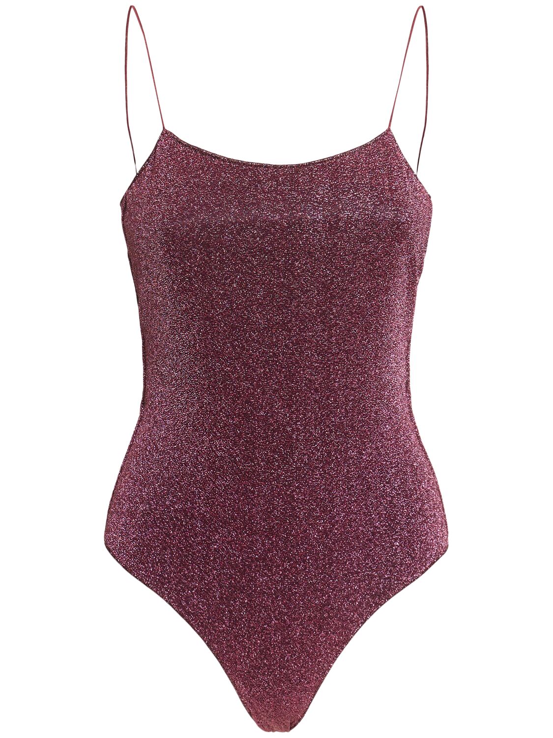 Oséree Swimwear Lumiere Lurex One Piece Swimsuit In Purple