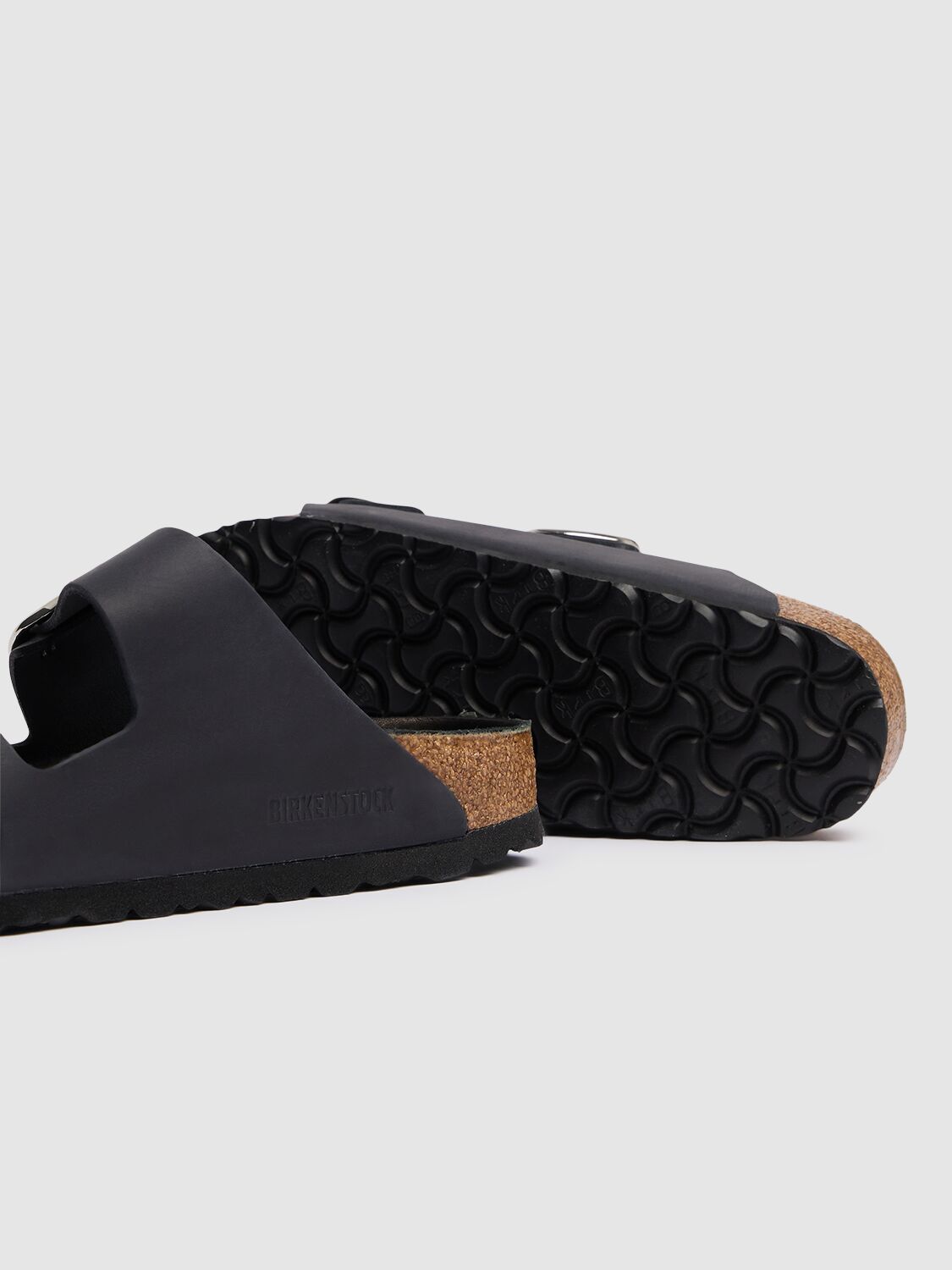 Birkenstock Midnight Blue Suede And Pvc Eternal Sunshine Arizona Slippers In Black