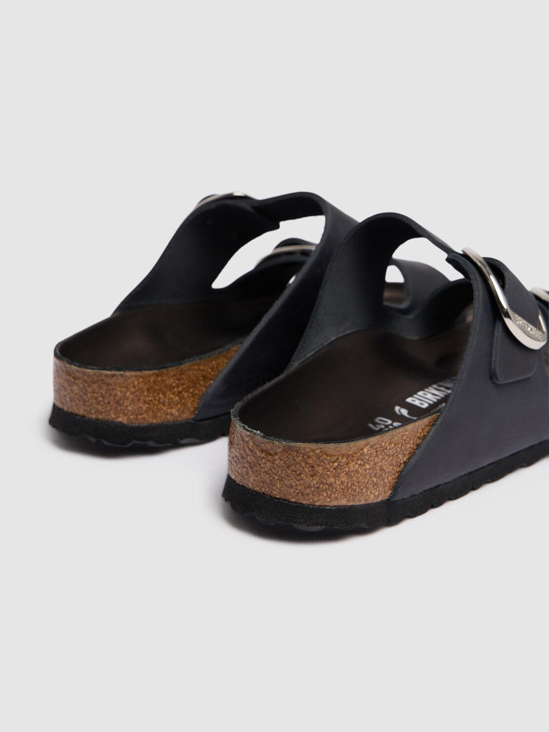 Birkenstock Midnight Blue Suede And Pvc Eternal Sunshine Arizona Slippers In Black