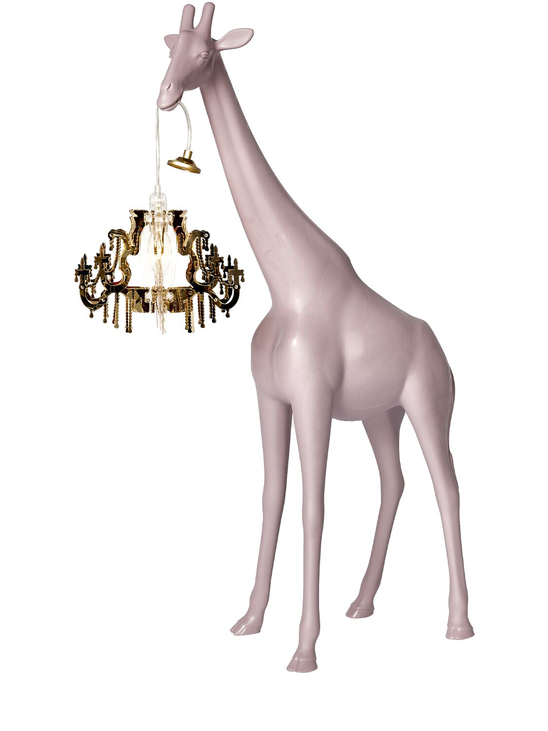 Qeeboo Xs Giraffe In Love Table Lamp In Pink