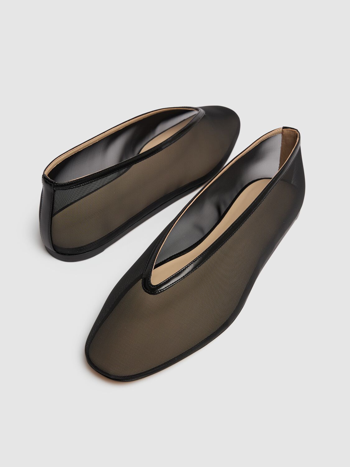 LE MONDE BERYL 10MM LUNA MESH SLIPPERS 