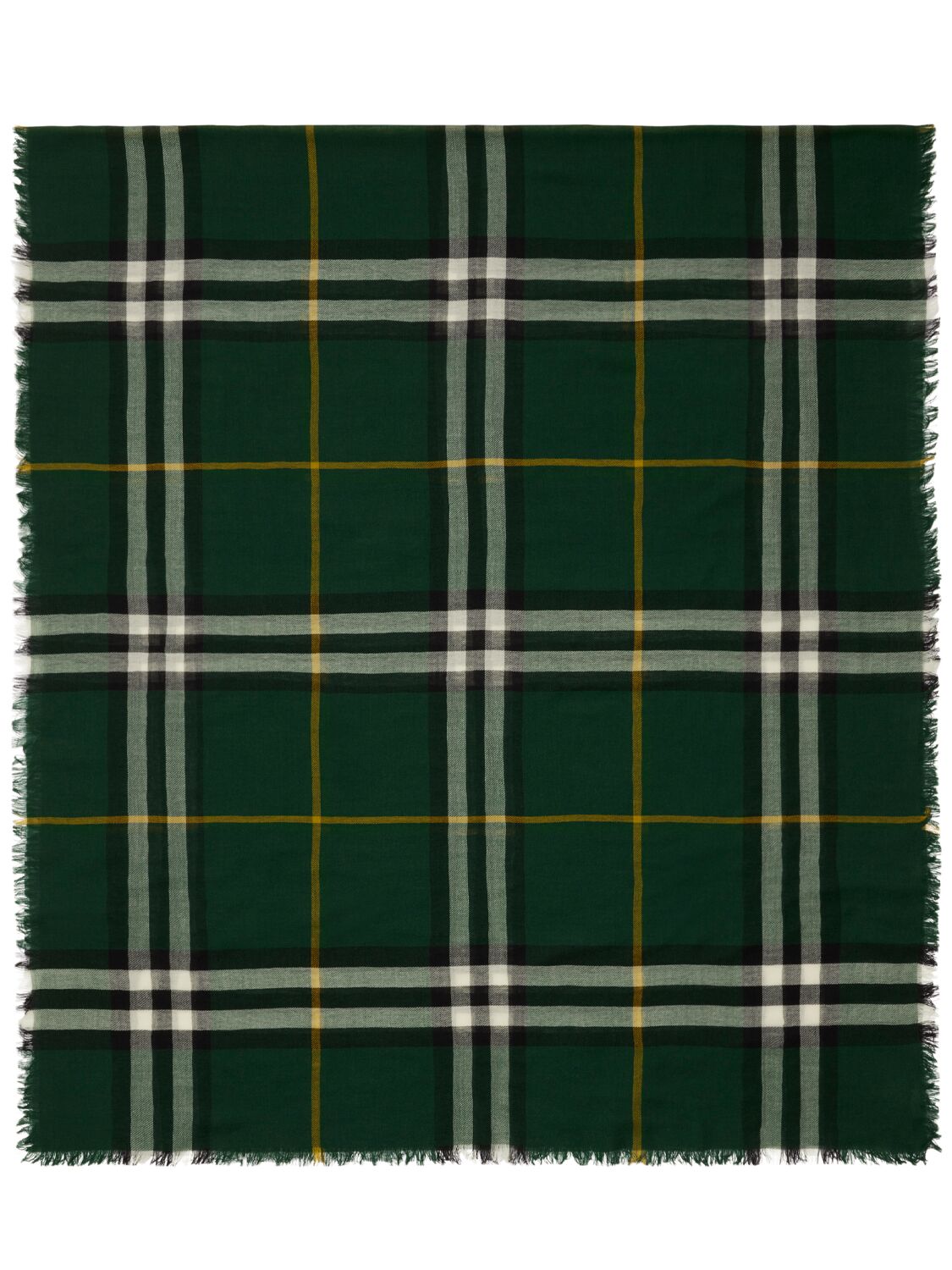 Burberry Kaschmirschal Mit Karos In Green