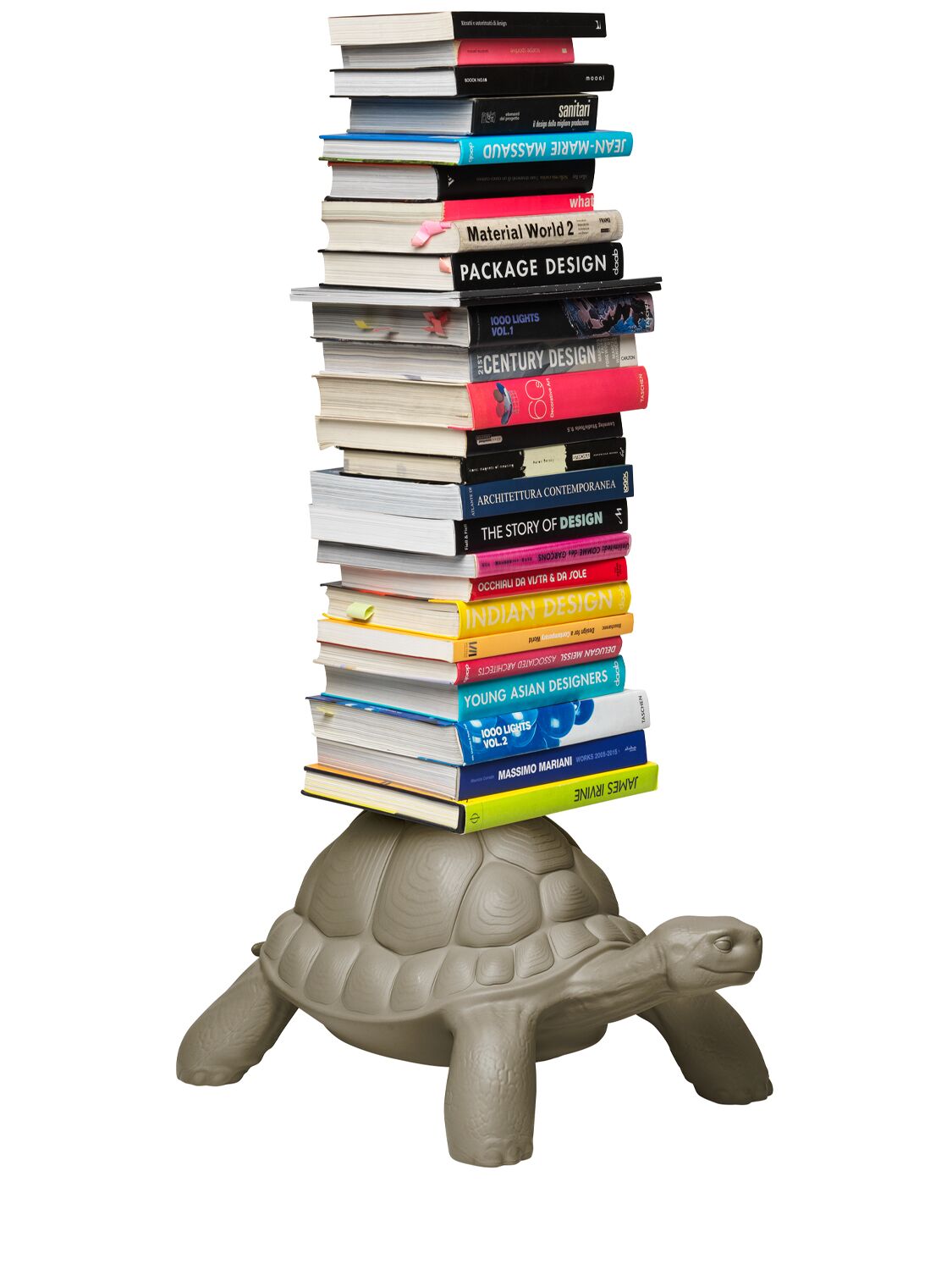 Qeeboo Turtle Carry Bookcase In Grey