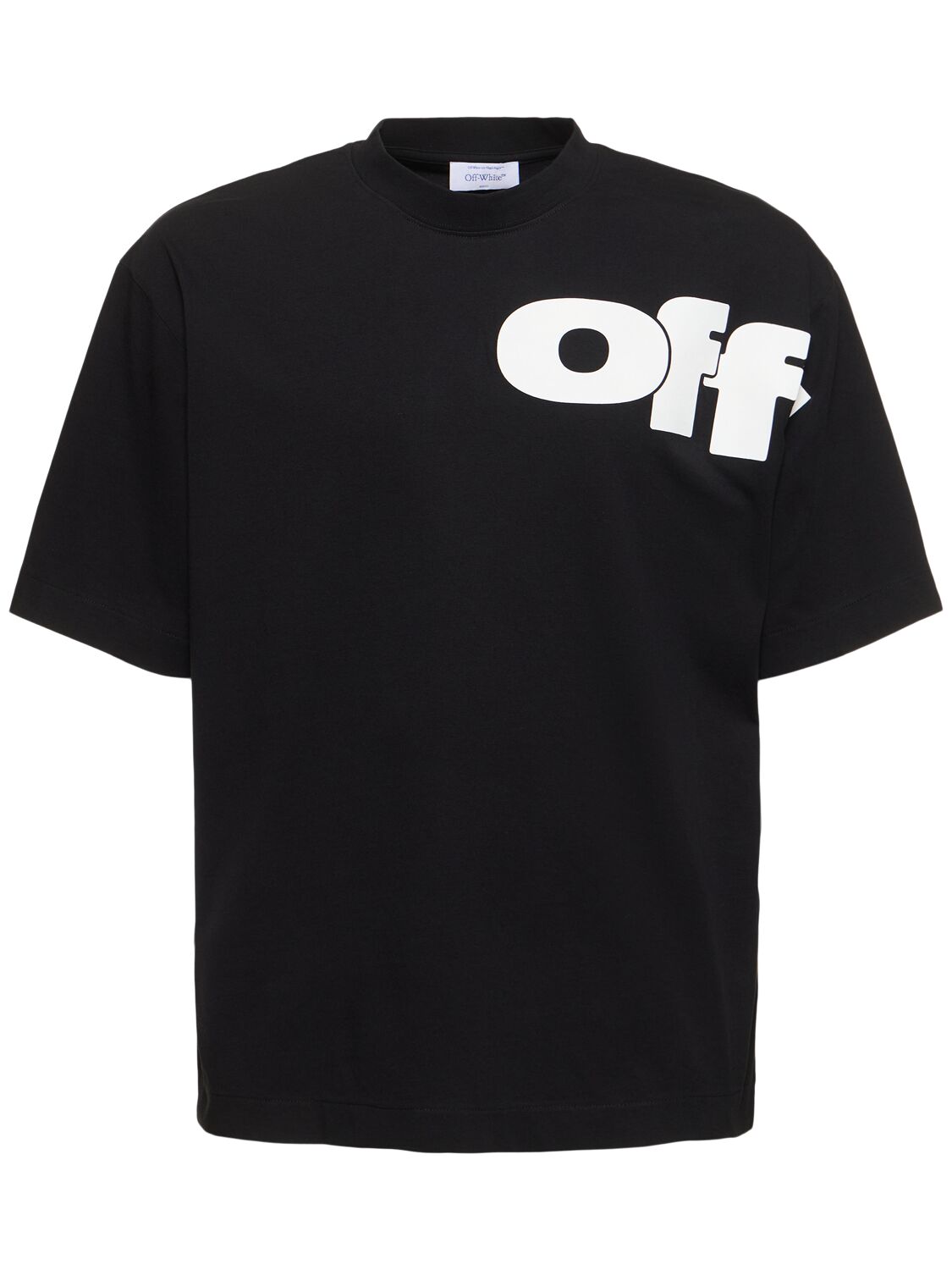 Off-white Shared Skate Logo Cotton T-shirt In Black