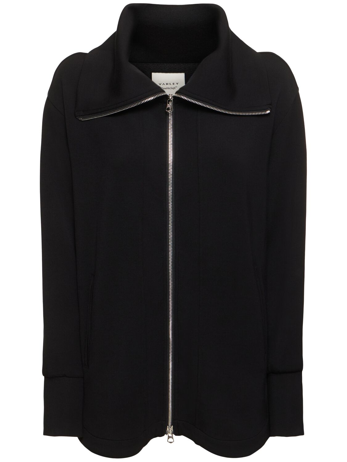 Varley Raleigh Zip Through Sweatshirt In Black