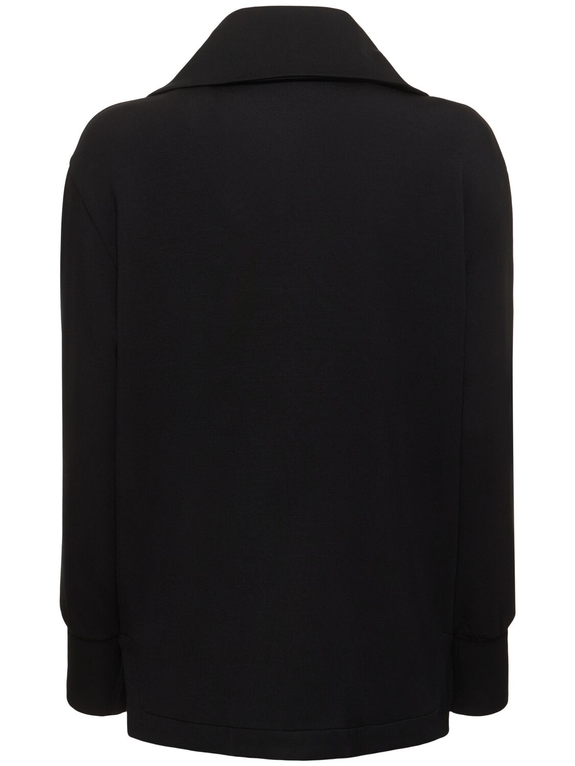 Shop Varley Raleigh Zip Through Sweatshirt In Black