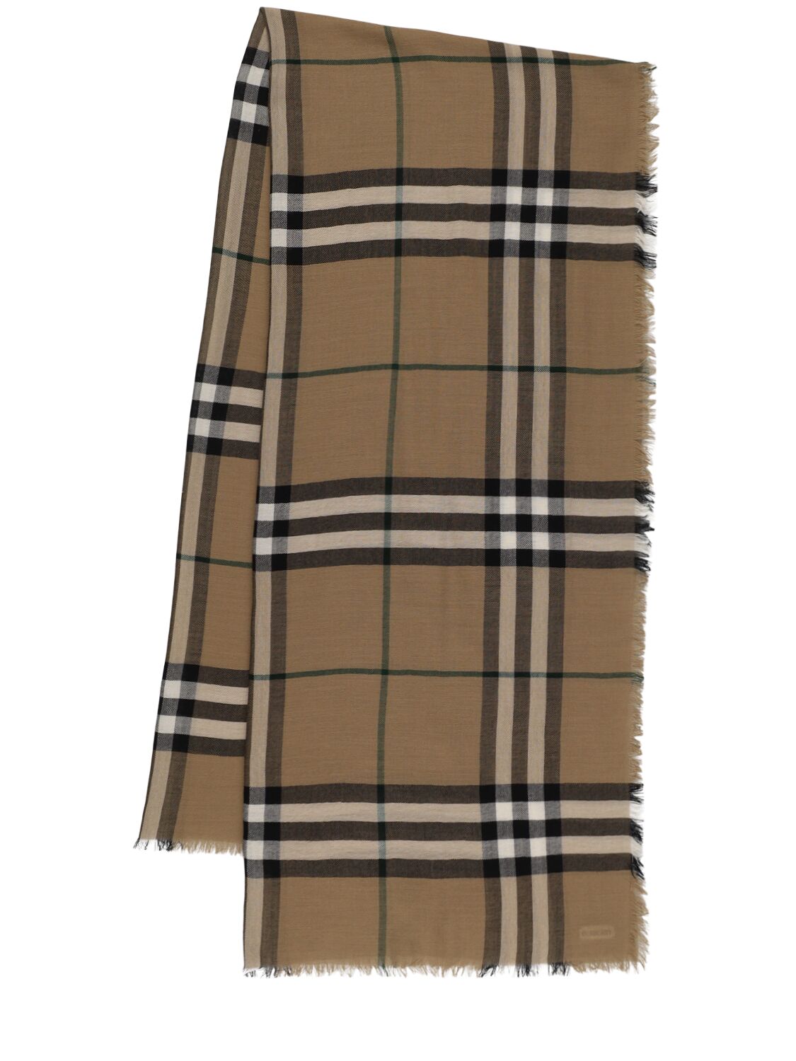 Burberry Wollschal Mit Giant Check-karos In Brown