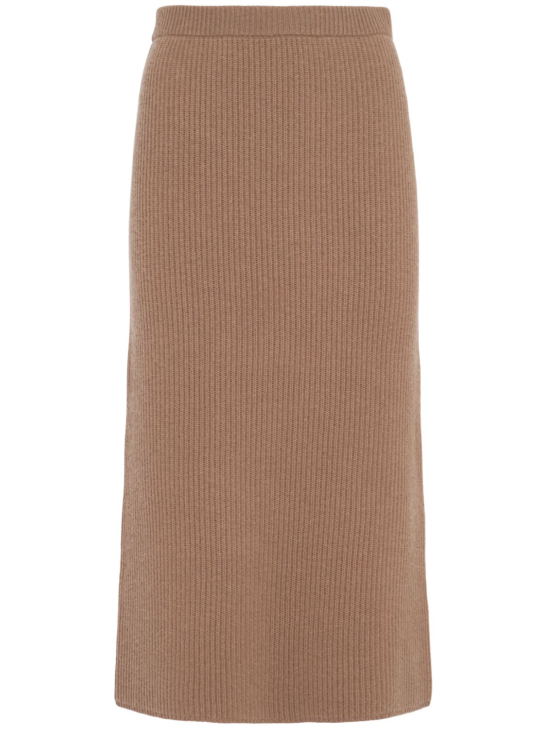 Shop 's Max Mara Just Knit Midi Skirt In Brown