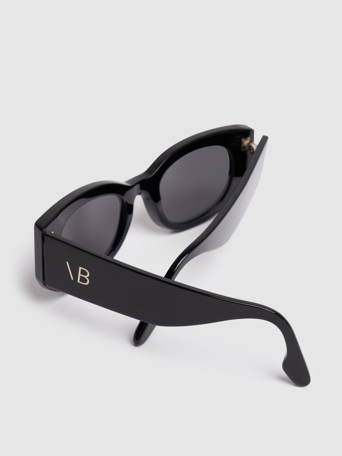 Shop Victoria Beckham Vb Monogram Acetate Sunglasses In Black