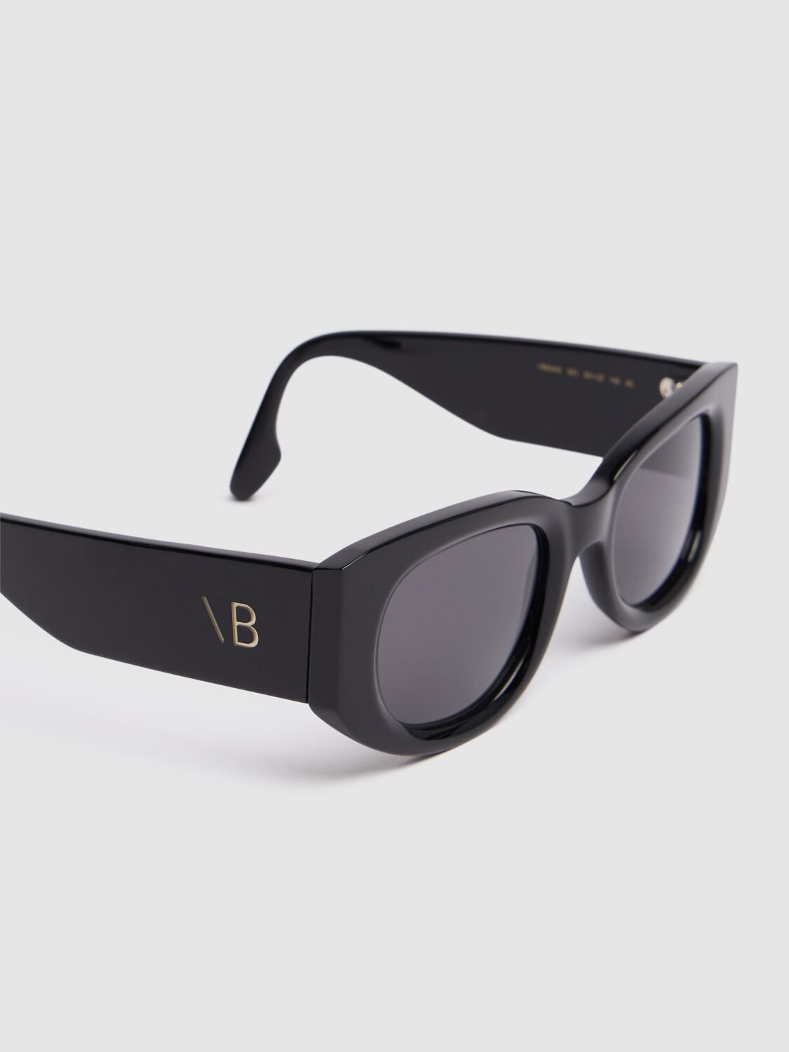Shop Victoria Beckham Vb Monogram Acetate Sunglasses In Black