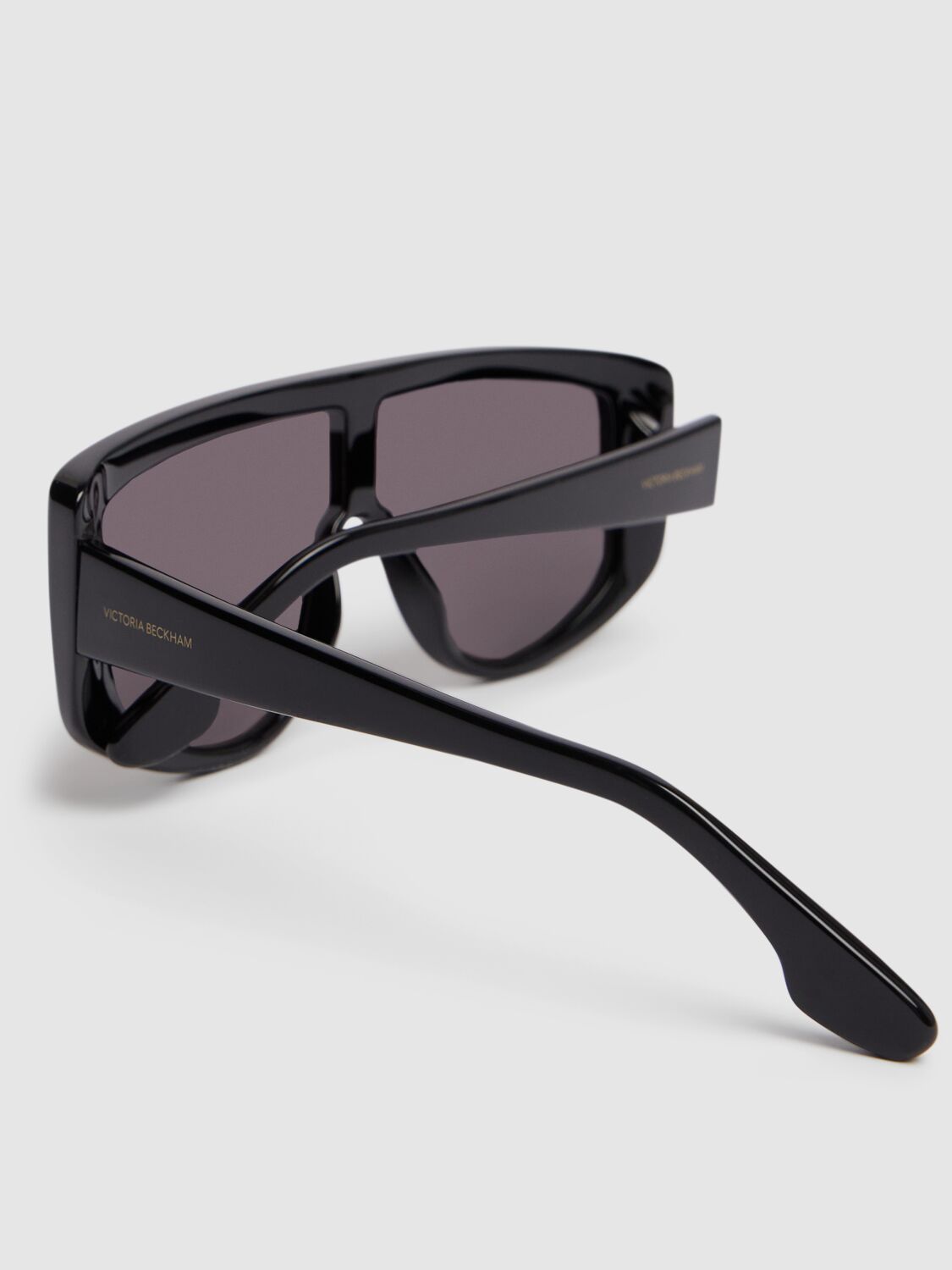 Shop Victoria Beckham Denim Acetate Sunglasses In Black
