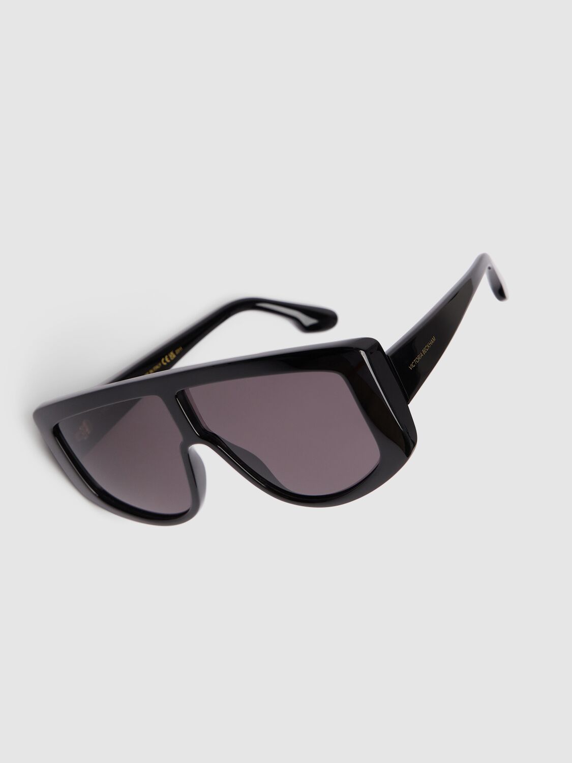 Shop Victoria Beckham Denim Acetate Sunglasses In Black