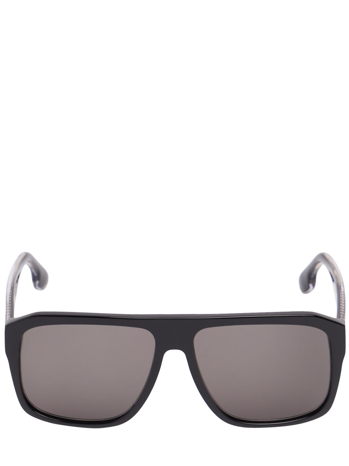 Victoria Beckham Vb Chain Core Wire Acetate Sunglasses In Black