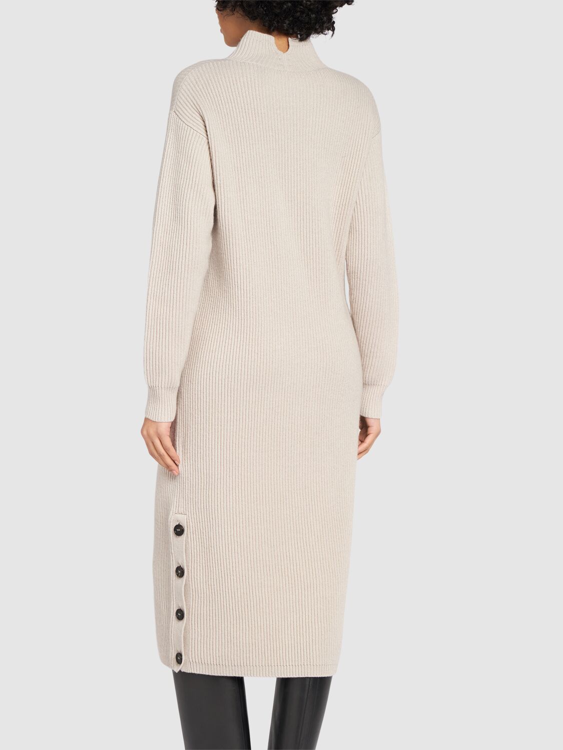 Shop 's Max Mara Vincita Knit Midi Dress In Ivory