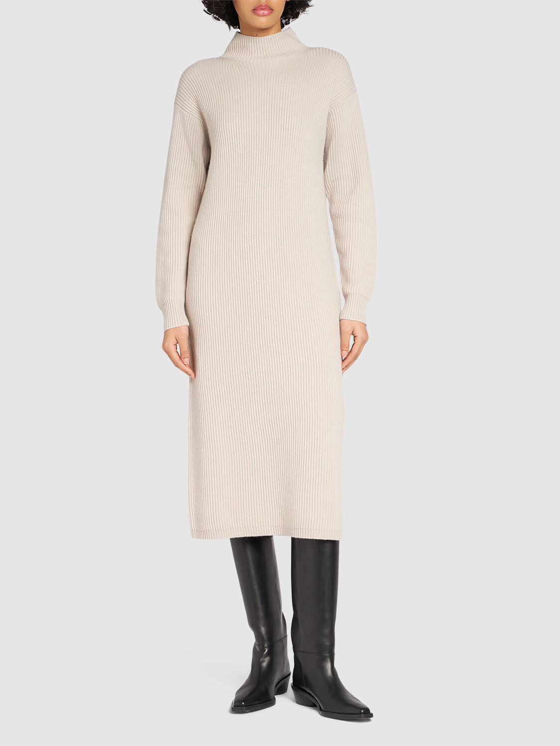 Shop 's Max Mara Vincita Knit Midi Dress In Ivory