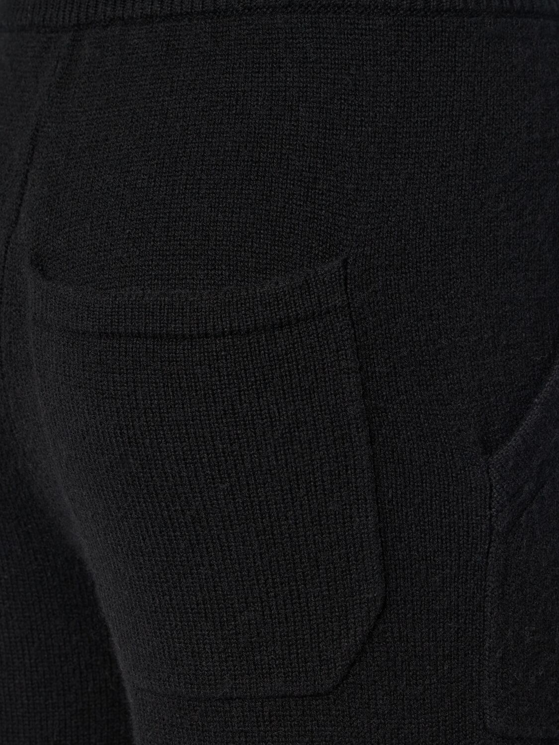 Shop 's Max Mara Opera Elastic Waist Knit Pants In Black