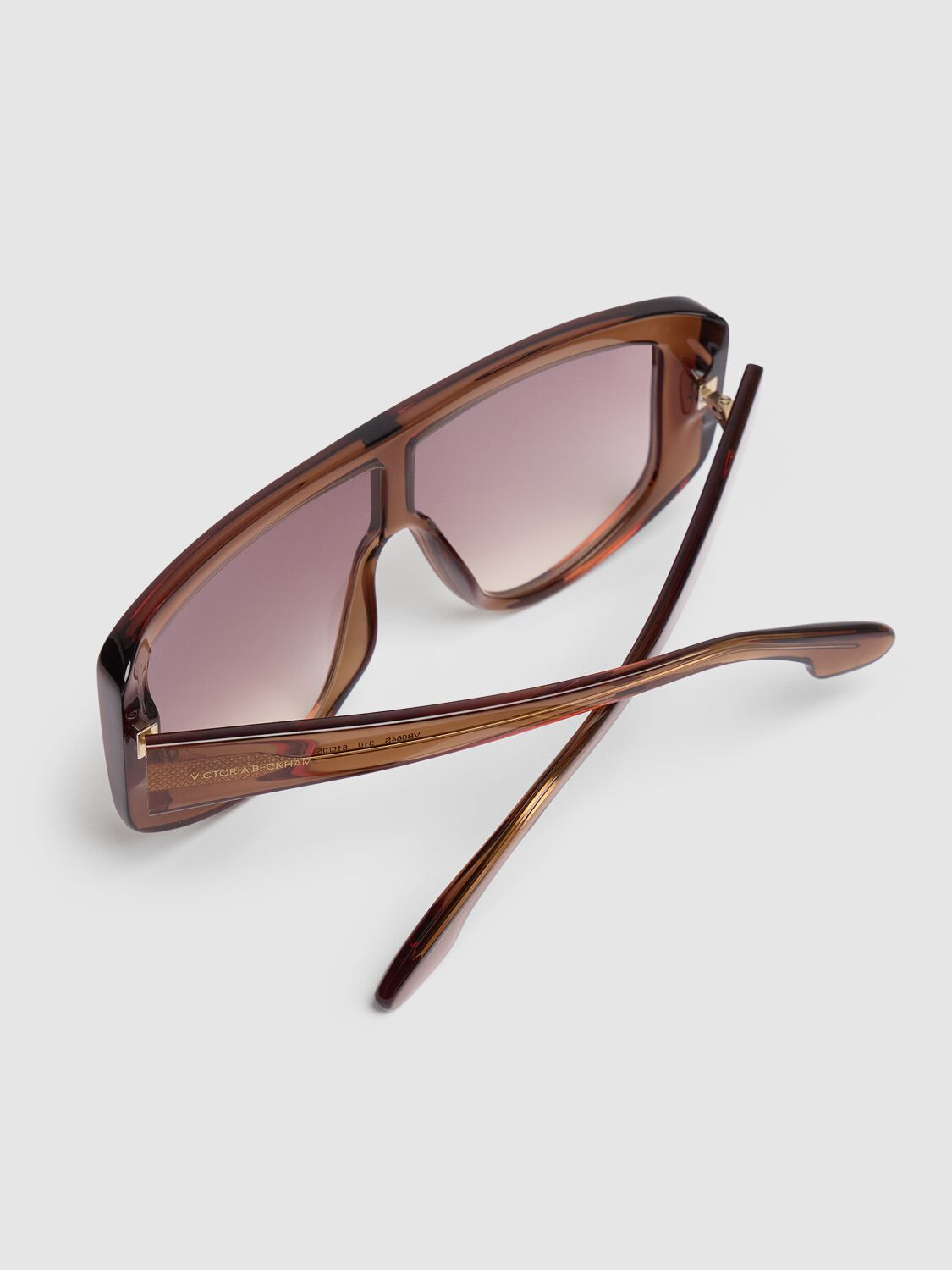 Shop Victoria Beckham Denim Acetate Sunglasses In Olive Green