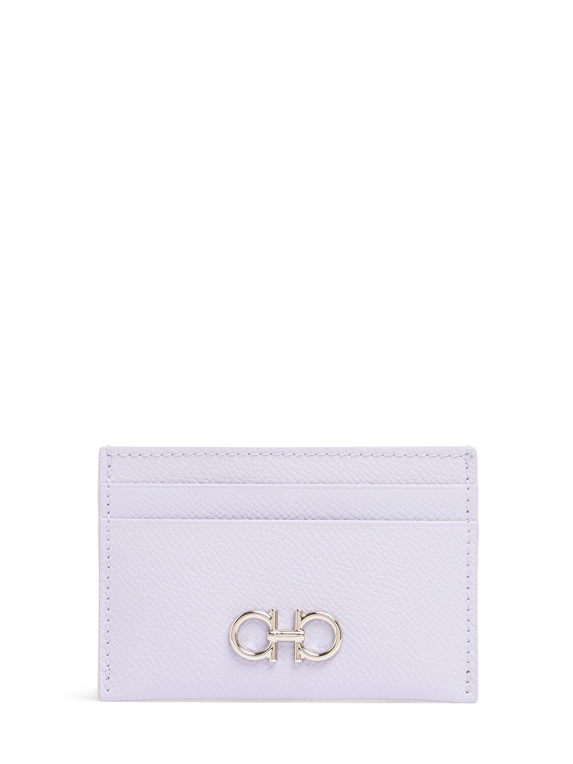 Ferragamo Gemini Score Card Holder In Lavender