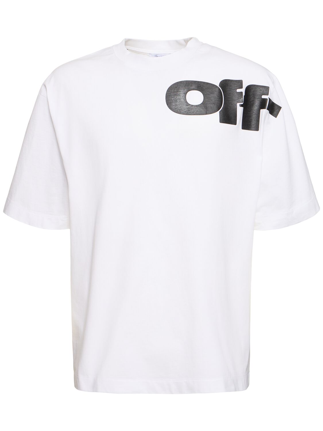 Off-white Shared Skate Logo Cotton T-shirt In White